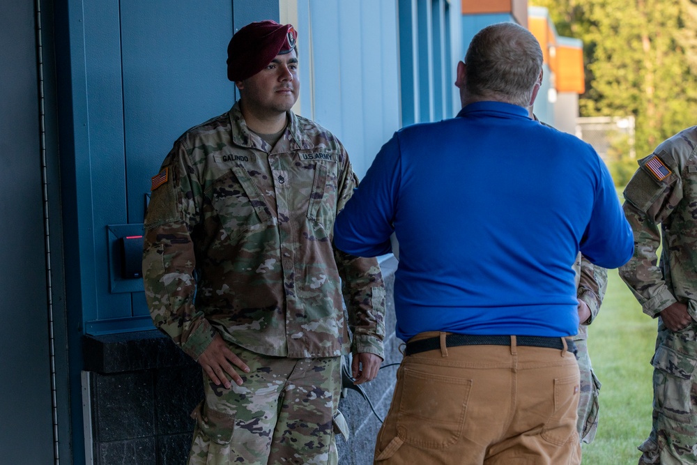 11th Airborne Division Soldiers Welcome Students Back to School in Anchorage, Fairbanks