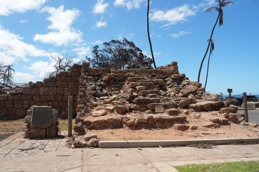 'The Old Fort' Damage From Hawaii Wildfires