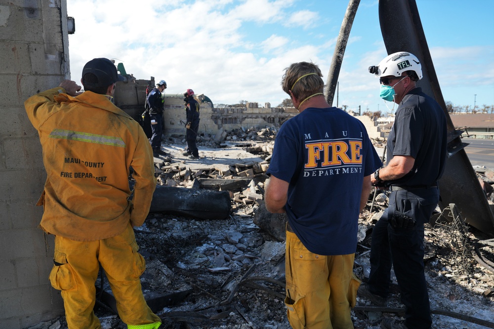 FEMA Continues Urban Search and Rescue for Hawaii Wildfires