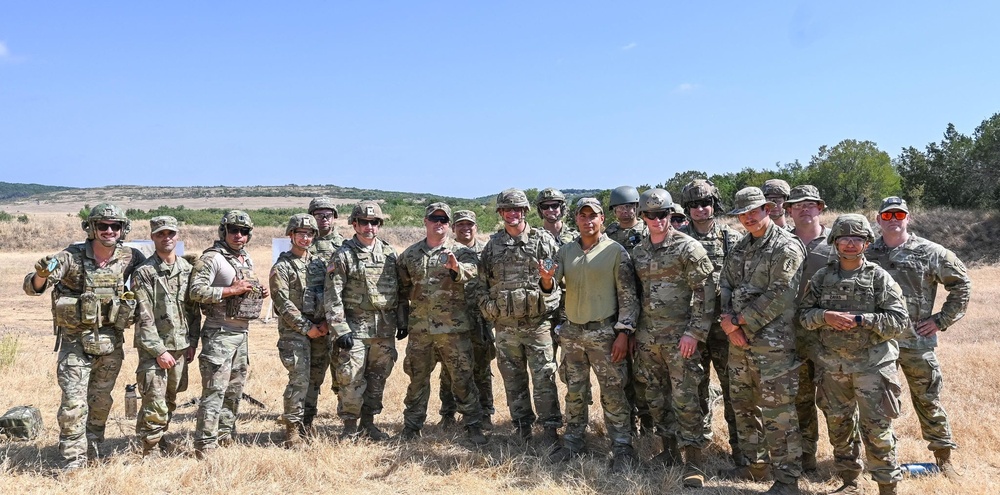 36th Infantry Division deputy commander of operations participates in 197th STSC training