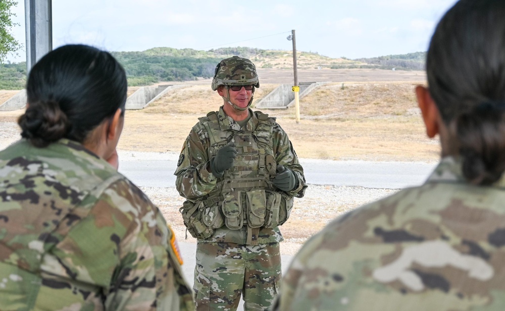 36th Infantry Division deputy commander of operations participates in 197th STSC training