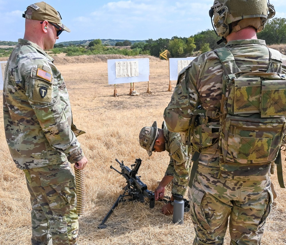 36th Infantry Division deputy commander of operations participates in 197th STSC training