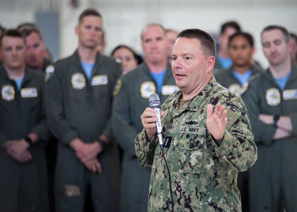 CNP Speaks to VP-9 at NAS Whidbey Island