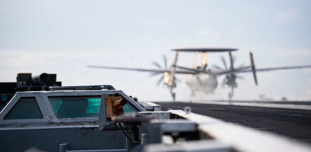 USS Ronald Reagan (CVN 76) conducts flight operations in support of LSE 23