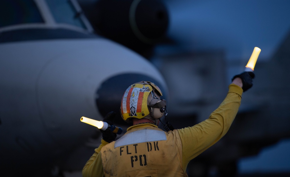 USS Ronald Reagan (CVN 76) conducts flight operations in support of LSE 23