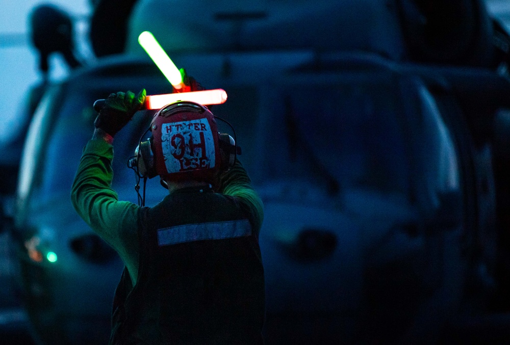 USS Ronald Reagan (CVN 76) conducts flight operations in support of LSE 23
