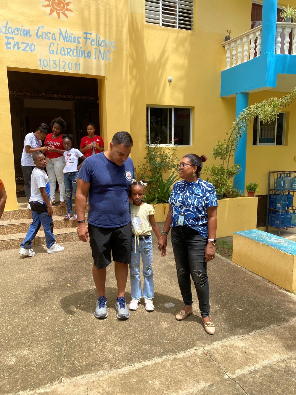 U.S. Coast Guard Cutter Resolute volunteers at an orphanage in the Dominican Republic