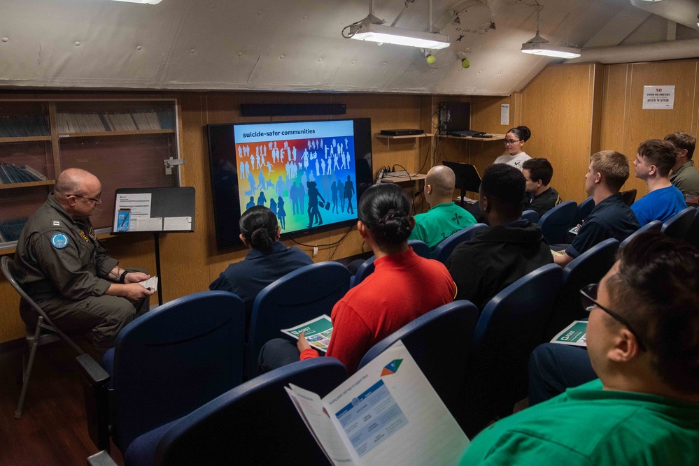 USS Ronald Reagan (CVN 76) hosts suicide prevention training