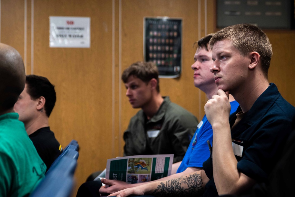 USS Ronald Reagan (CVN 76) hosts suicide prevention training
