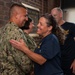 Chief Musicians Christopher Trupe and Jenny Stokes Reenlistment
