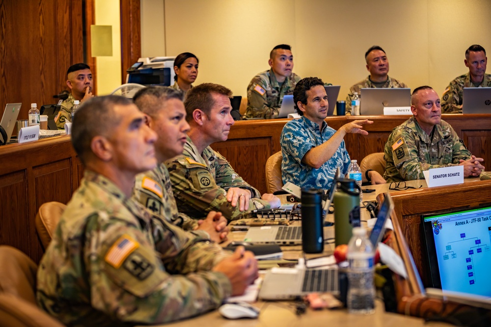 DVIDS - Images - Senator Brian Schatz Visits JTF Command in Support of ...