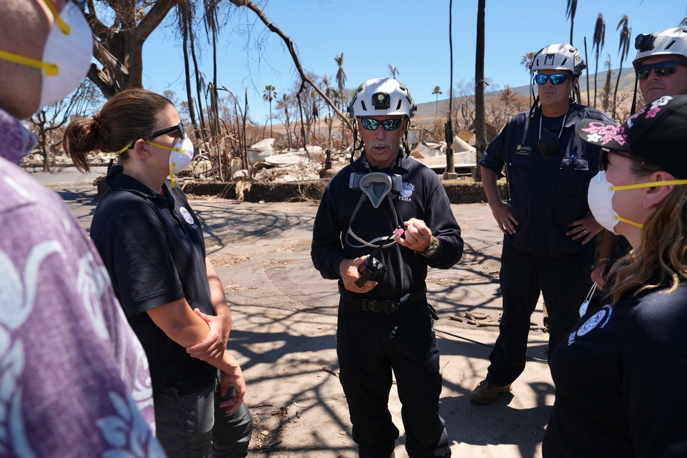 FEMA Associate Administrator Bink Surveys Hawaii Wildfire Damage