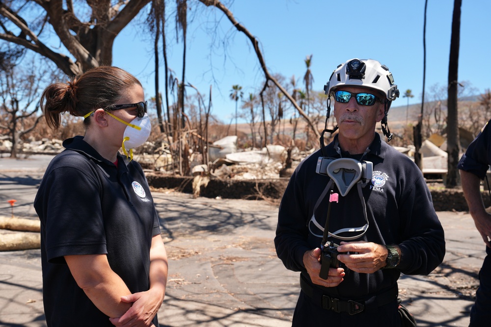 FEMA Associate Administrator Bink Surveys Hawaii Wildfire Damage