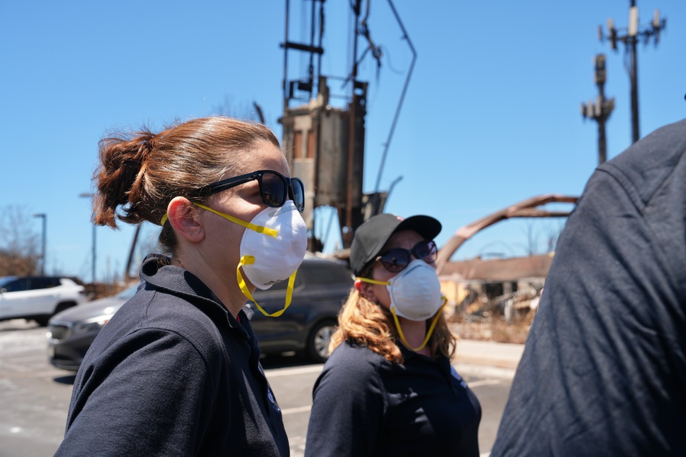 FEMA Associate Administrator Bink Surveys Hawaii Wildfire Damage