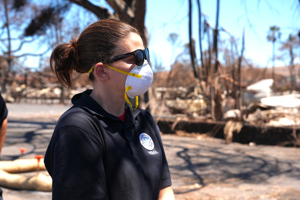 FEMA Associate Administrator Bink Surveys Hawaii Wildfire Damage