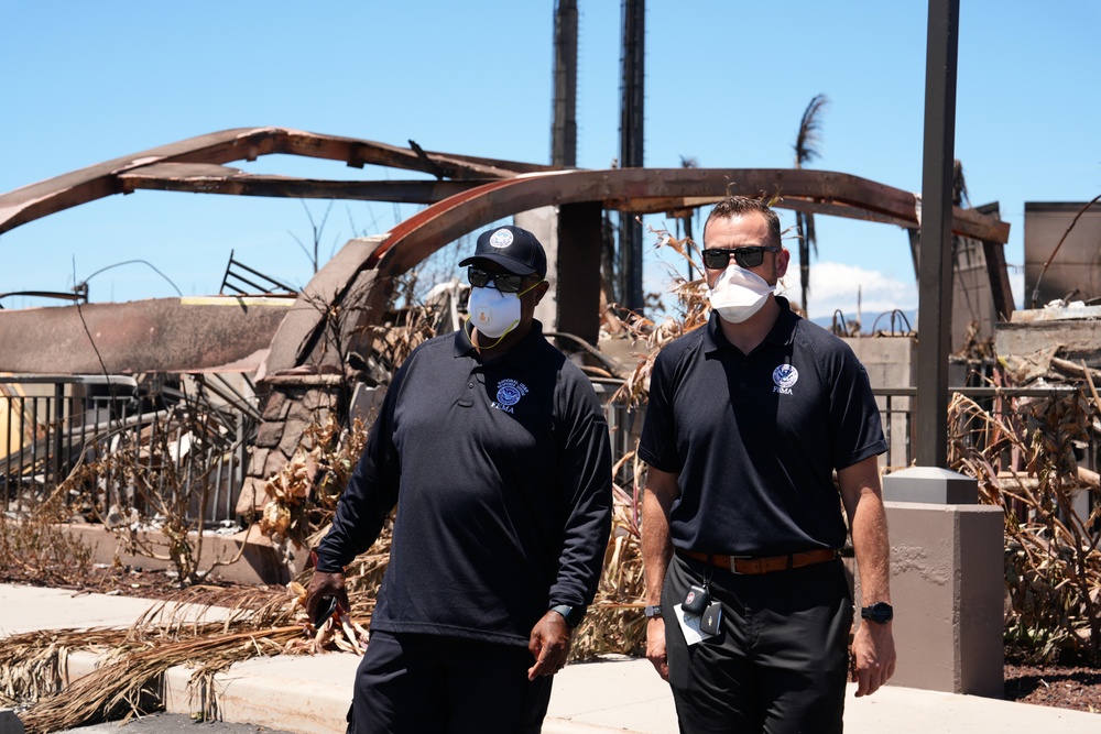 FEMA Surveys Damage from Hawaii Wildfires