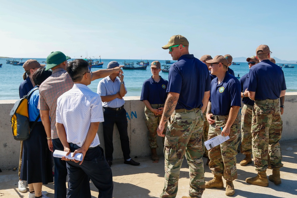 Pacific Partnership 2023 HA/DR Team, DARD Visit Sea Wall