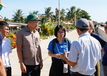 Pacific Partnership 2023 HA/DR Team and DARD Visit Sea Wall