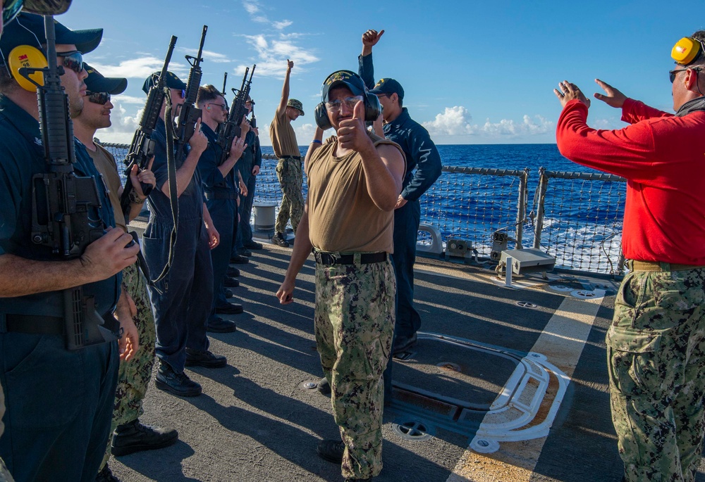 USS Paul Hamilton Gun Shoot