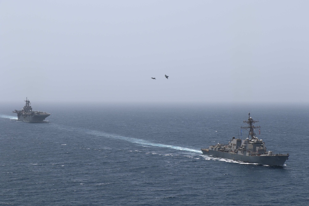 U.S. Air Force, U.S. Navy Operate in the Gulf of Oman