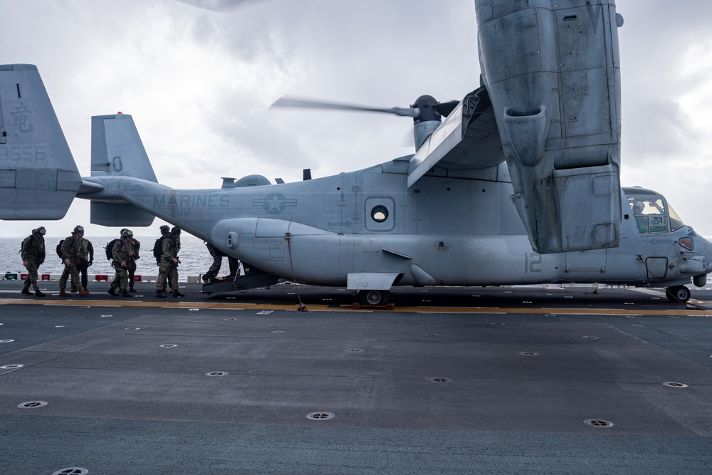 USS America (LHA 6) Conducts Humanitarian Assistance Flight Operations