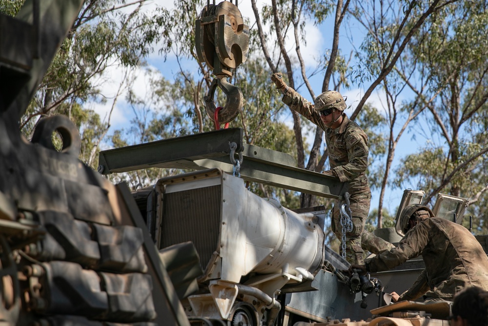 Comanche Company conducts recovery operations after Exercise Talisman Sabre