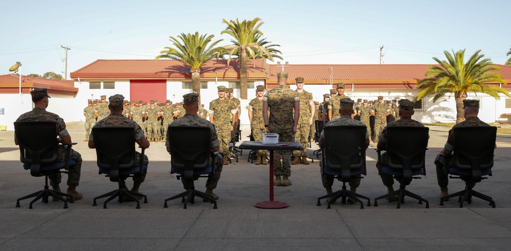 TF 61/2 Commanding General Attends Corporals Course Graduation