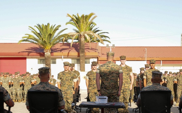 TF 61/2 Commanding General Attends Corporals Course Graduation