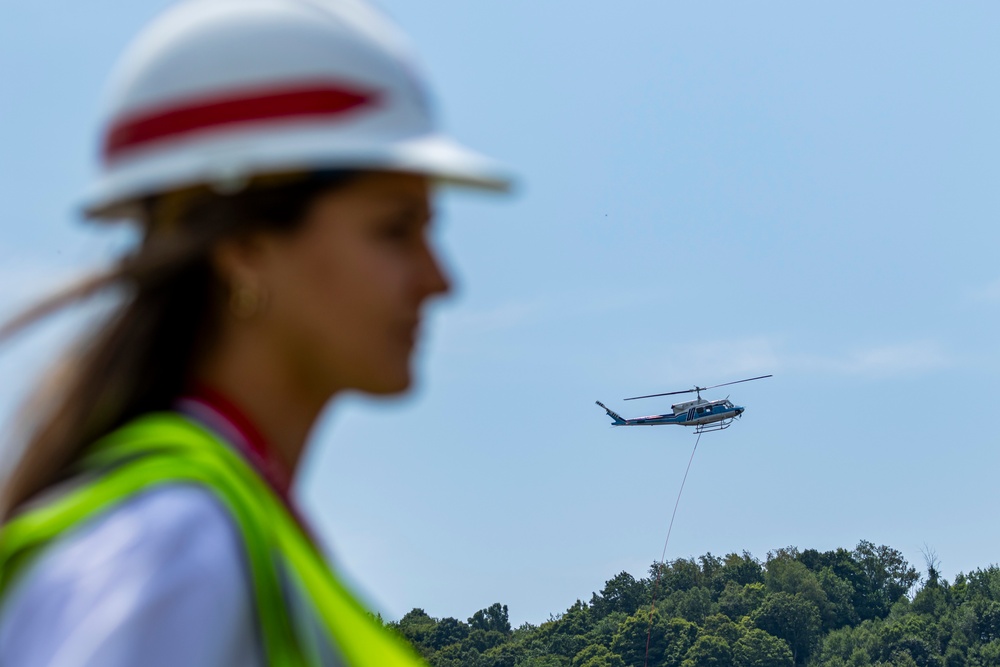 When trees fly: Pittsburgh District delivers new fish habitats on Ohio River