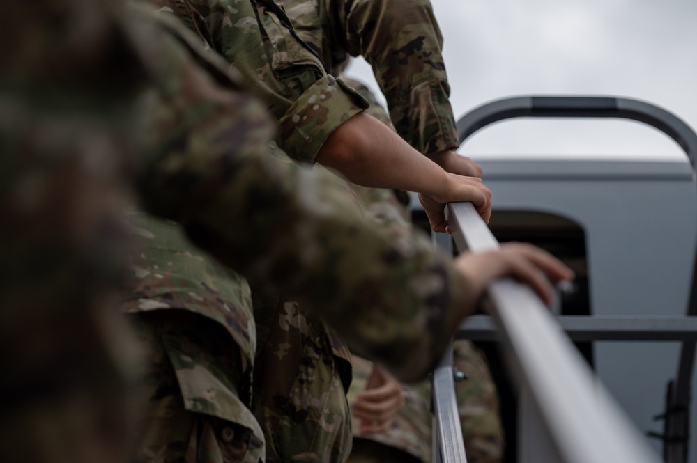 Air Force ROTC Cadets Tour Seymour Johnson Air Force Base