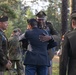 Garrison Commander greeting Memorial Service Guests 2023