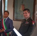 Major Brian Andries meets with Lazise mayor