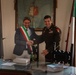 Major Brian Andries meets with Lazise mayor