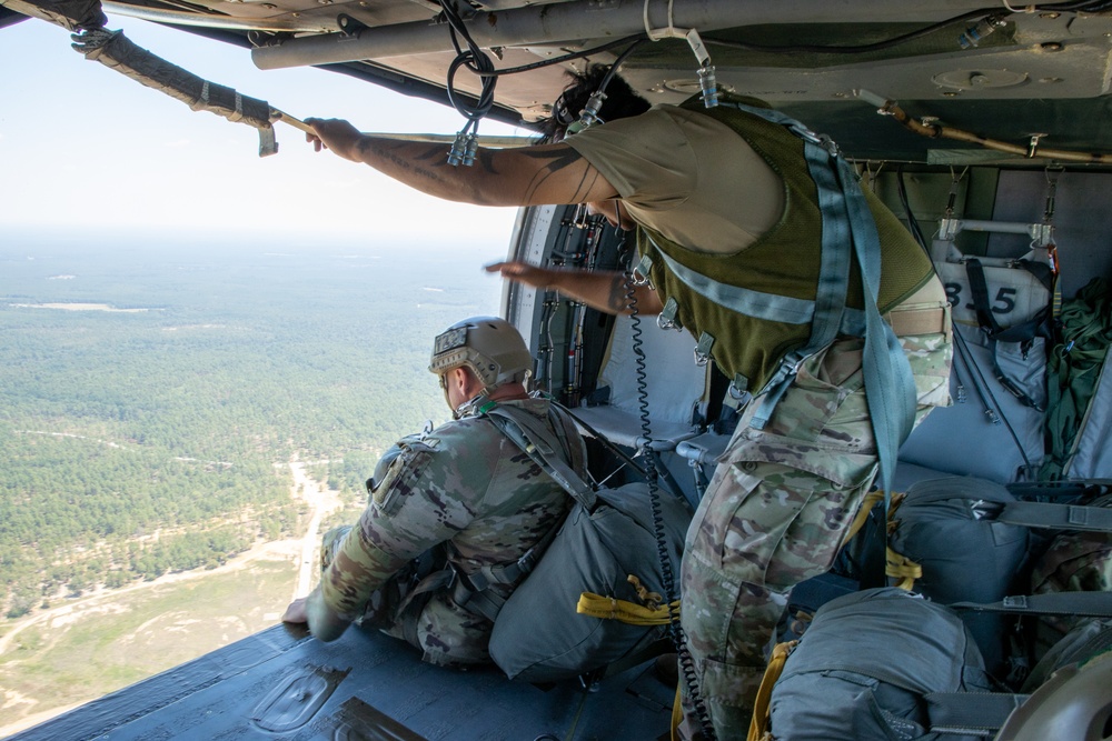 Soldiers all chutes, no ladders in National Airborne Day jump