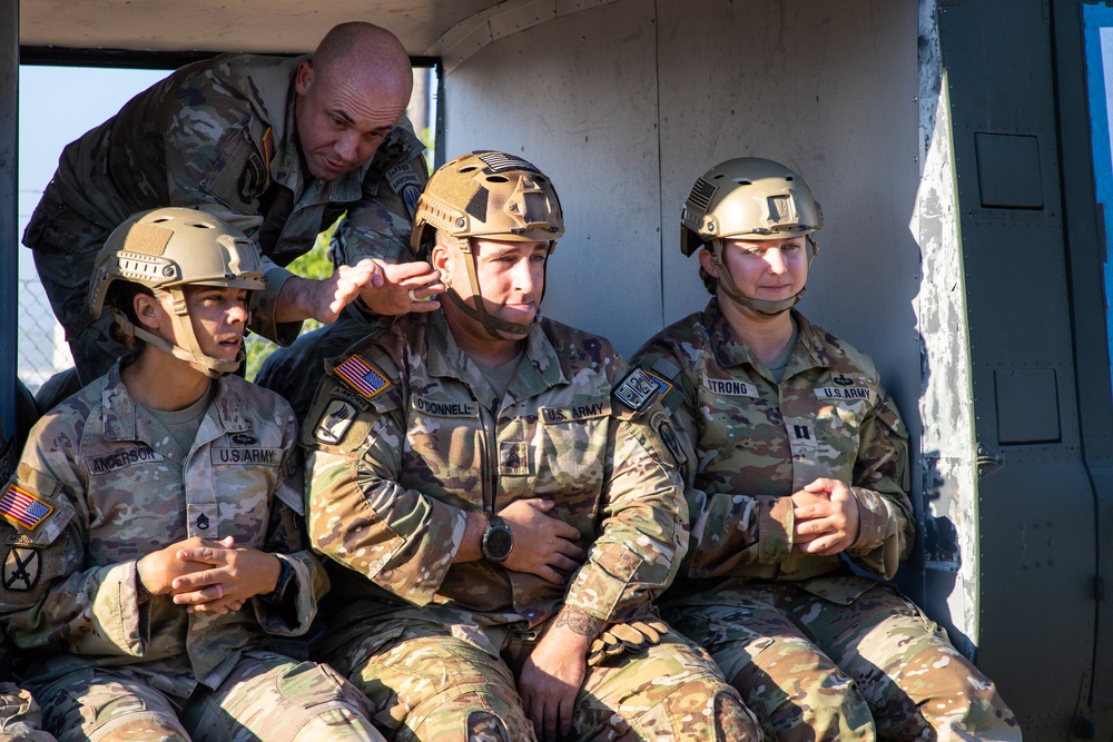 Soldiers all chutes, no ladders in National Airborne Day jump