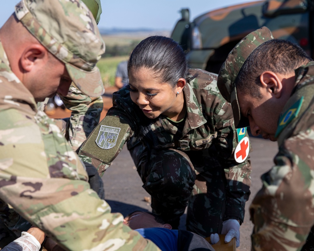 NY National Guard combat medics join humanitarian exercise, Operation Parana III in Brazil