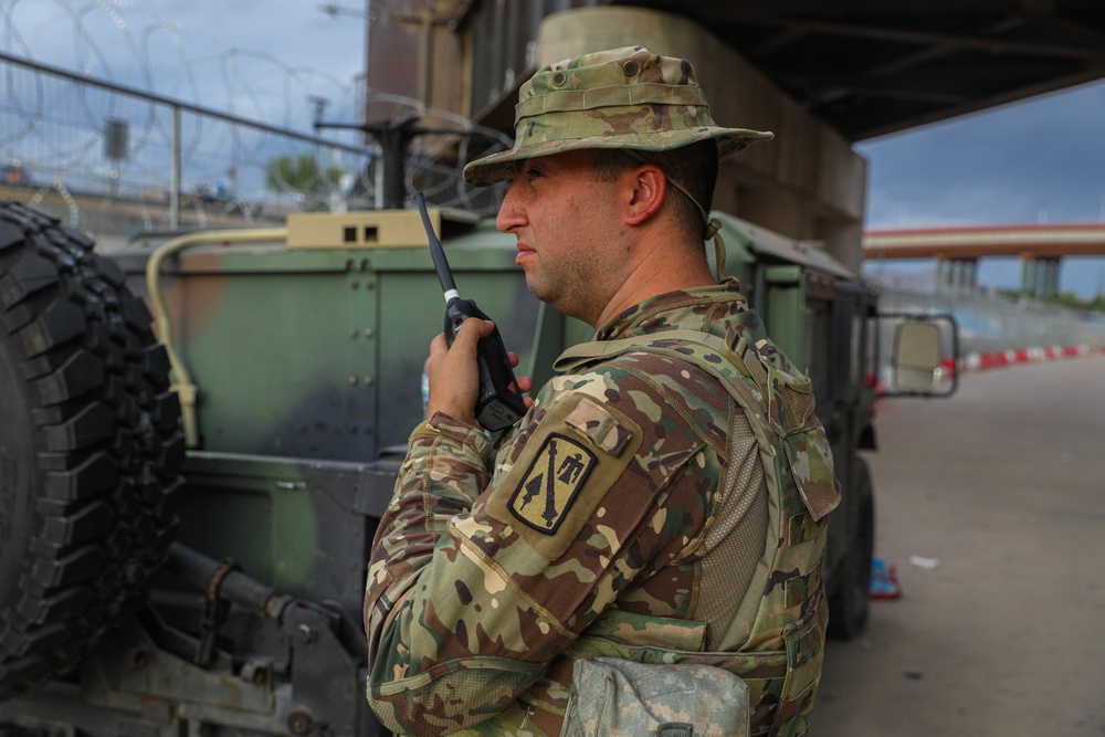 Oklahoma Guardsmen patrol border in support of Operation Lone Star