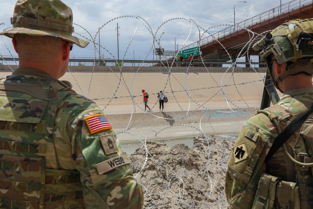 Oklahoma Guardsmen patrol border in support of Operation Lone Star