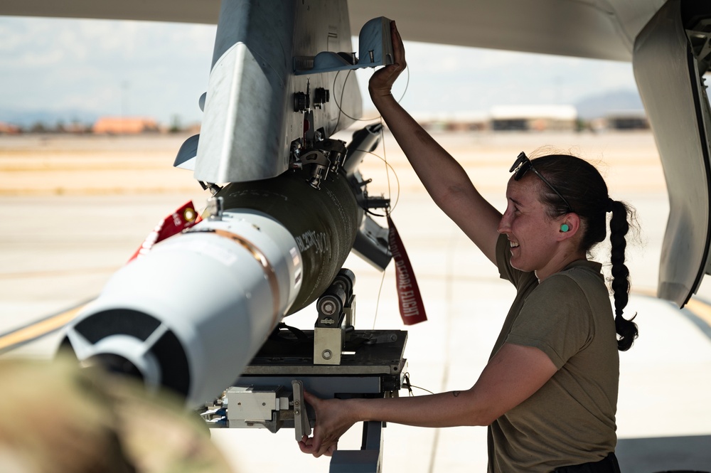 F-35 Weapons Load at Nellis AFB