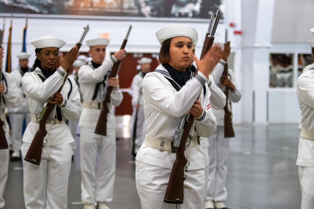 Pass-in-Review at US Navy Recruit Training Command