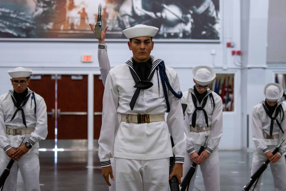 Pass-in-Review at US Navy Recruit Training Command