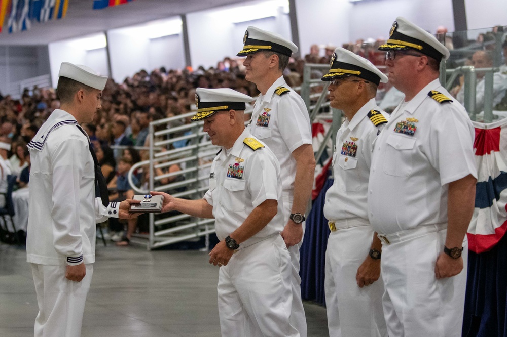 Pass-in-Review at US Navy Recruit Training Command