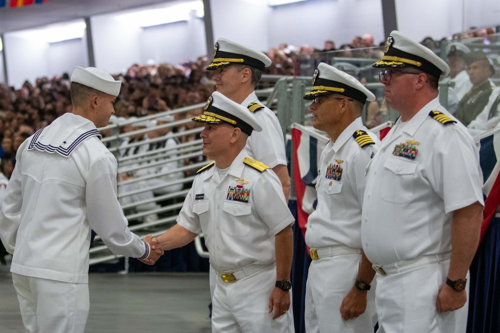 Pass-in-Review at US Navy Recruit Training Command