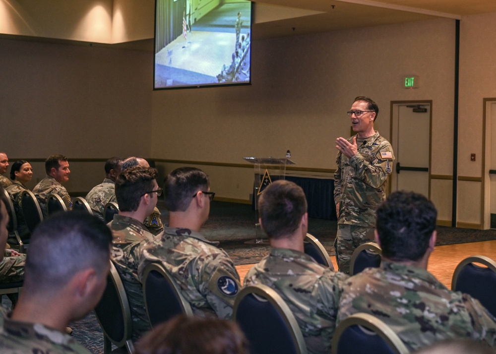 Chief Master Sgt. of the Space Force Roger A. Towberman Visits Vandenberg