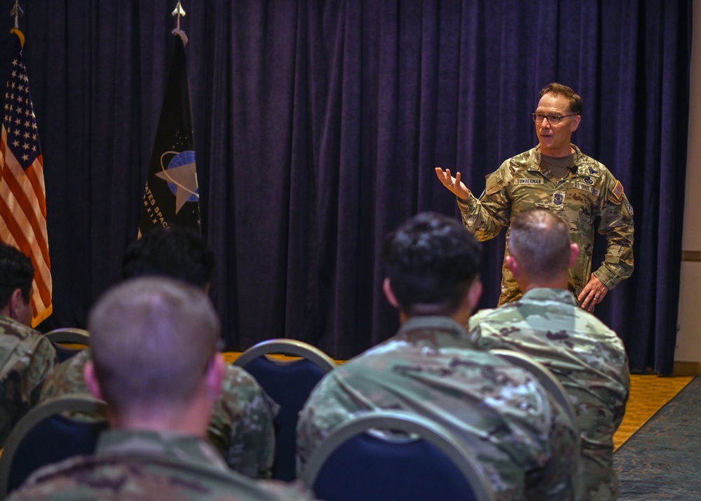 Chief Master Sgt. of the Space Force Roger A. Towberman Visits Vandenberg