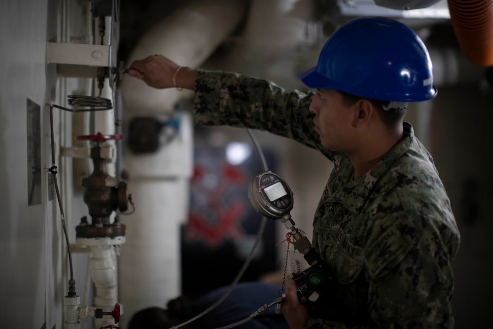 USS Tripoli Maintenance