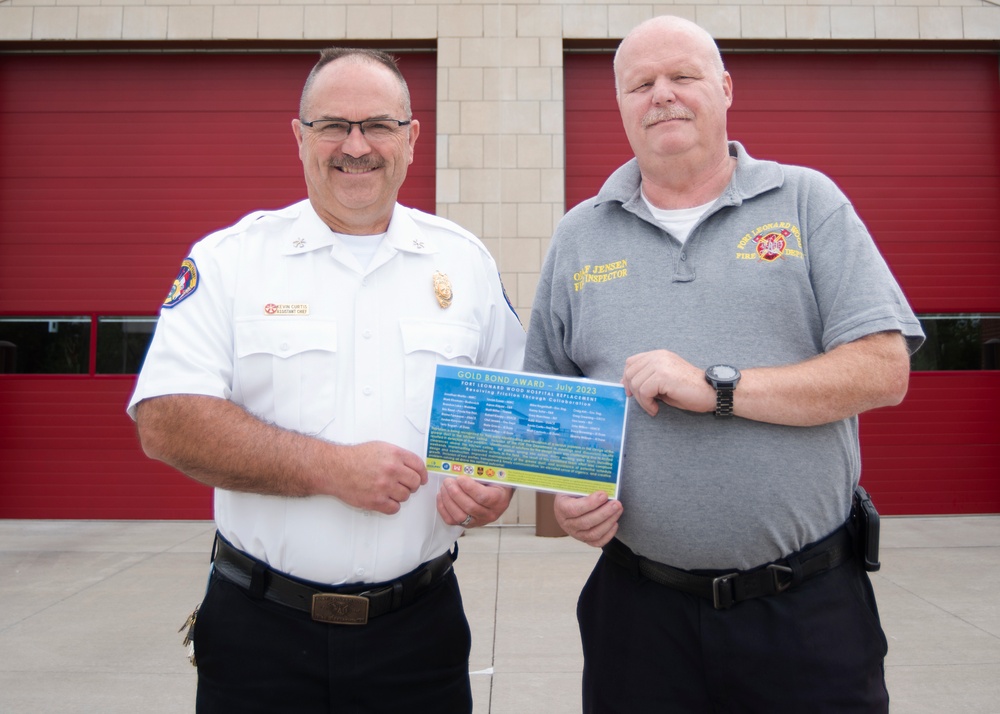 Fort Leonard Wood fire experts receive award for improving DFAC design in new hospital