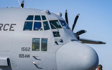 A Sentimental Send-off: 165th Airlift Wing Bids Farewell to its Final C-130H Hercules Aircraft After 41 Years