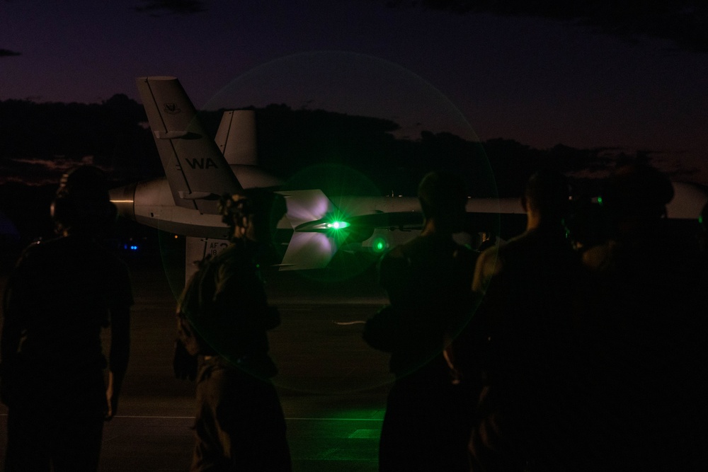 U.S. Air Force MQ-9 Reaper flies during MDMX