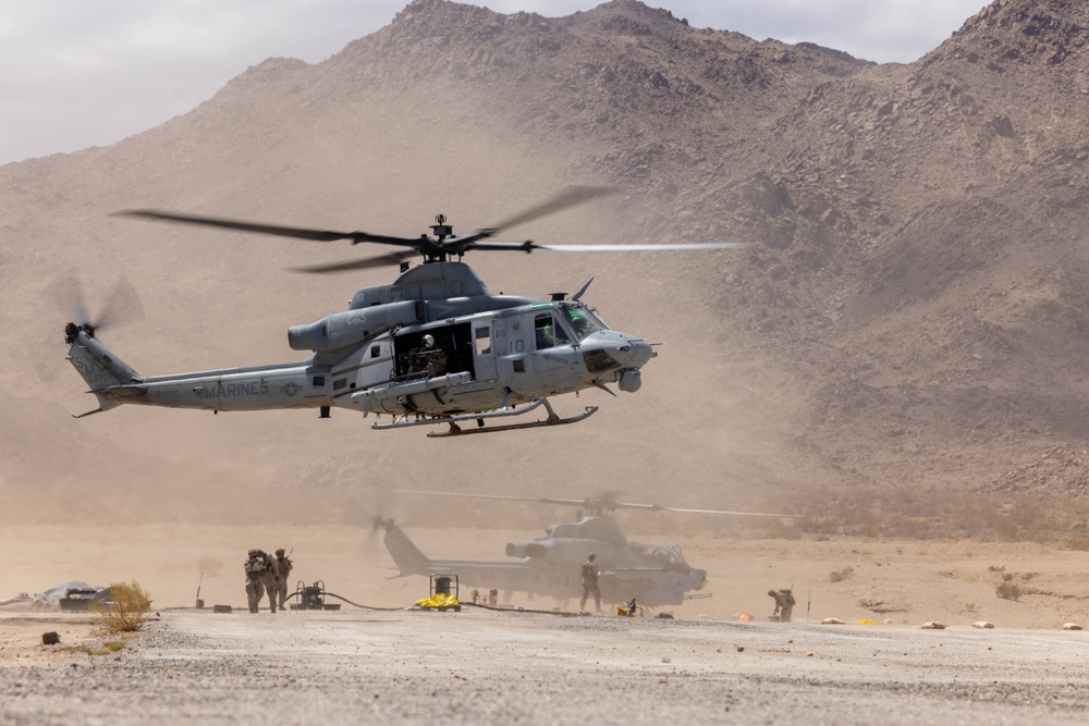 Marine Light Attack Helicopter Squadron 369 Fires Ordnance